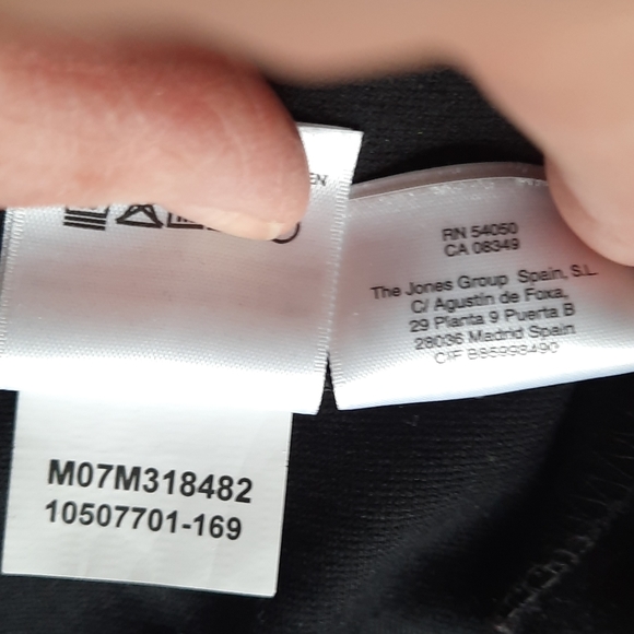 Jones New York| Stretch| Faux Leather Stripe| ⚫ - Picture 9 of 9